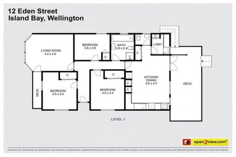 Photo of property in 12 Eden Street, Island Bay, Wellington, 6023