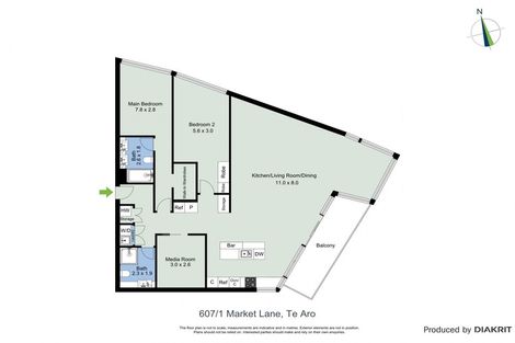 Photo of property in 607/1u Market Lane, Wellington Central, Wellington, 6011