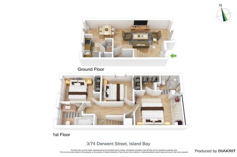 Photo of property in 74u3 Derwent Street, Island Bay, Wellington, 6023