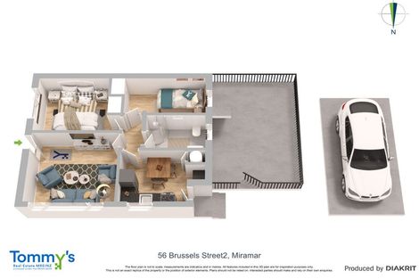 Photo of property in 2/56 Brussels Street, Miramar, Wellington, 6022