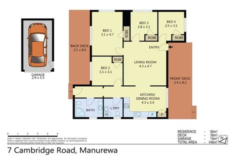 Photo of property in 1/7 Cambridge Road, Manurewa, Auckland, 2102