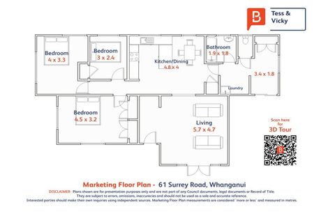 Photo of property in 61 Surrey Road, Springvale, Whanganui, 4501