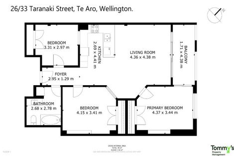 Photo of property in Vicino Apartments, 26/33 Taranaki Street, Te Aro, Wellington, 6011