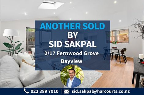 Photo of property in 2/17 Fernwood Grove, Bayview, Auckland, 0629