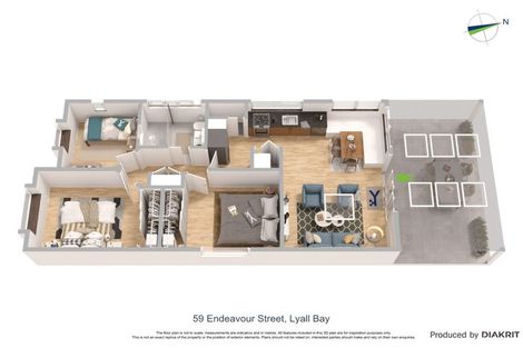 Photo of property in 59 Endeavour Street, Lyall Bay, Wellington, 6022