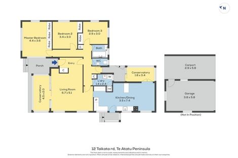 Photo of property in 12 Taikata Road, Te Atatu Peninsula, Auckland, 0610