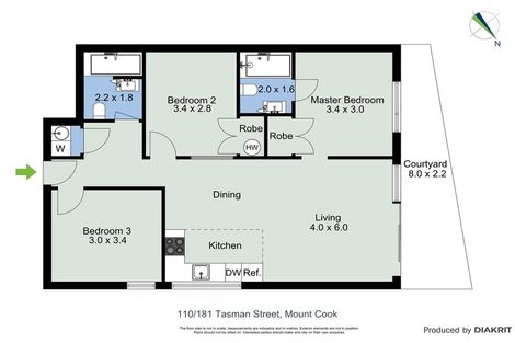 Photo of property in Detroit Apartments, 110/181u Tasman Street, Mount Cook, Wellington, 6021