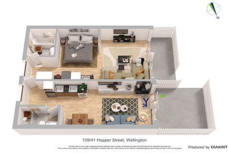 Photo of property in Vedado Apartments, 109/41u Hopper Street, Mount Cook, Wellington, 6011