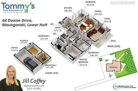 Photo of property in 44 Dowse Drive, Maungaraki, Lower Hutt, 5010