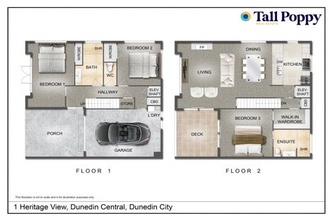 Photo of property in 1 Heritage View, Dunedin Central, Dunedin, 9016
