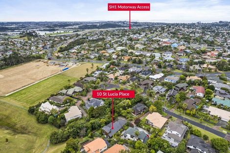 Photo of property in 10 St Lucia Place, Unsworth Heights, Auckland, 0632