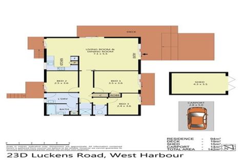 Photo of property in 23 Luckens Road, West Harbour, Auckland, 0618
