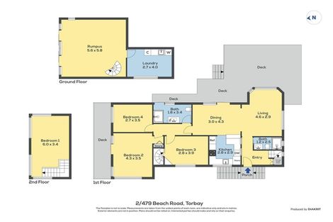 Photo of property in 2/479 Beach Road, Murrays Bay, Auckland, 0630