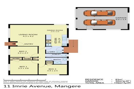 Photo of property in 11 Imrie Avenue, Mangere, Auckland, 2022