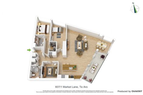 Photo of property in 607/1u Market Lane, Wellington Central, Wellington, 6011