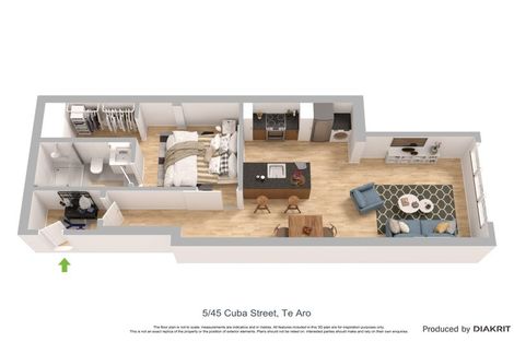 Photo of property in Arco House, 45u5 Cuba Street, Te Aro, Wellington, 6011