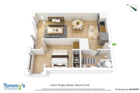 Photo of property in Nouvo Apartments, 4a/21 Rugby Street, Mount Cook, Wellington, 6021