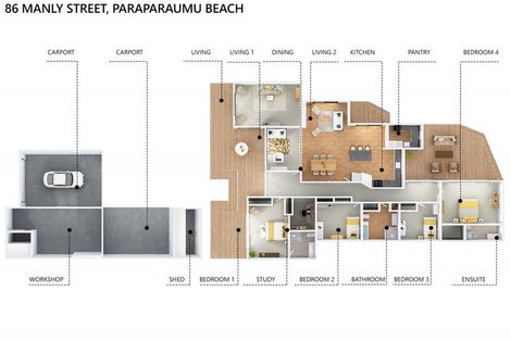 Photo of property in 86 Manly Street, Paraparaumu Beach, Paraparaumu, 5032