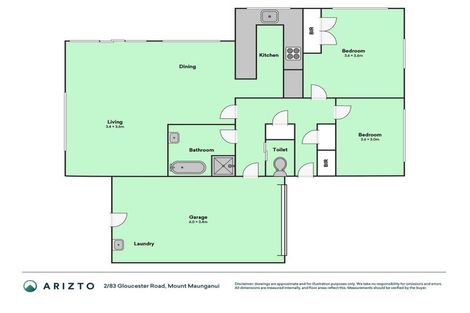 Photo of property in 2/83 Gloucester Road, Mount Maunganui, 3116