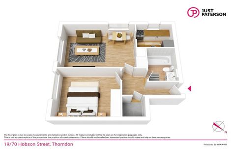 Photo of property in Hobson Court Flats, 19/70u Hobson Street, Thorndon, Wellington, 6011