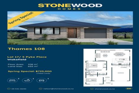 Photo of property in 5 Pyke Place, Wakefield, 7025