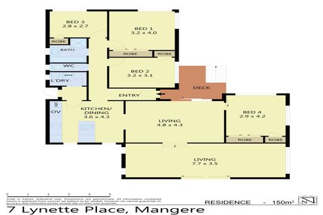 Photo of property in 7 Lynette Place, Mangere, Auckland, 2022