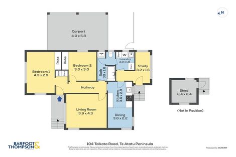 Photo of property in 104 Taikata Road, Te Atatu Peninsula, Auckland, 0610