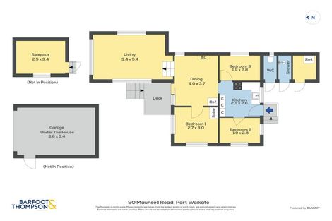 Photo of property in 90 Maunsell Road, Port Waikato, Tuakau, 2695
