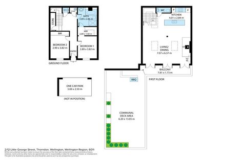 Photo of property in 2/12 Little George Street, Thorndon, Wellington, 6011