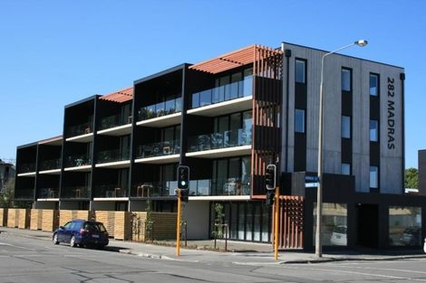 Photo of property in Leicester Executive Apartments, 402/282 Madras Street, Christchurch Central, Christchurch, 8011