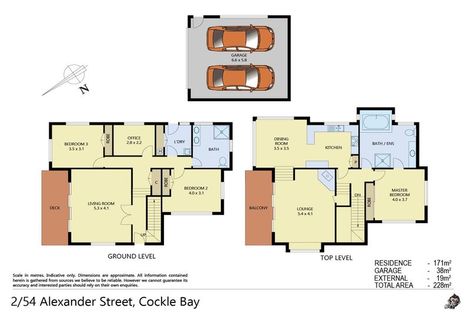 Photo of property in 2/54 Alexander Street, Cockle Bay, Auckland, 2014
