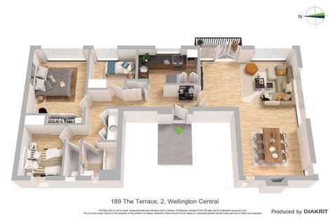 Photo of property in Jellicoe Towers, 191 The Terrace, Wellington Central, Wellington, 6011