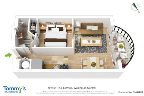 Photo of property in Atrium Towers, 4p/154 The Terrace, Wellington Central, Wellington, 6011