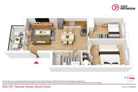 Photo of property in Detroit Apartments, 306/181u Tasman Street, Mount Cook, Wellington, 6021