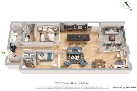 Photo of property in 202/2u Onepu Road, Kilbirnie, Wellington, 6022