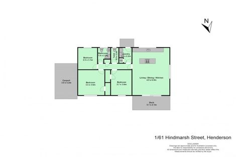 Photo of property in 1/61 Hindmarsh Street, Henderson, Auckland, 0612