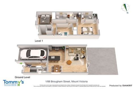 Photo of property in 88u1 Brougham Street, Mount Victoria, Wellington, 6011