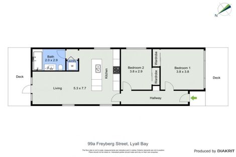 Photo of property in 99a Freyberg Street, Lyall Bay, Wellington, 6022