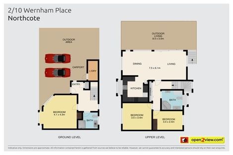 Photo of property in 2/10a Wernham Place, Northcote, Auckland, 0626