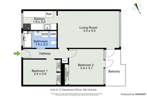 Photo of property in 4f9 Claremont Grove, Mount Victoria, Wellington, 6011