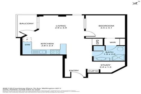 Photo of property in Courtenay Apartments, 408/120u Courtenay Place, Te Aro, Wellington, 6011