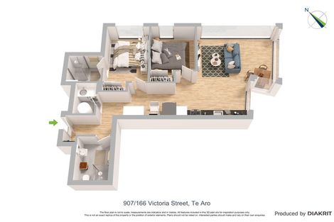 Photo of property in Vsp South, 907/166u Victoria Street, Te Aro, Wellington, 6011