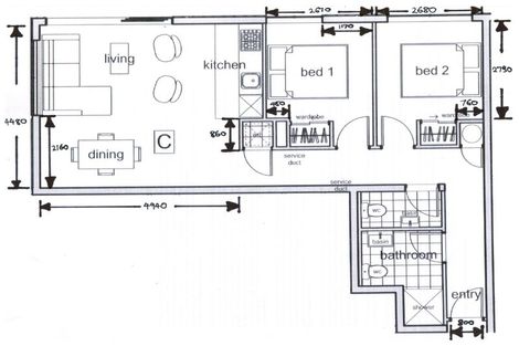 Photo of property in Alpha Apartments, 503/4u Elizabeth Street, Mount Victoria, Wellington, 6011