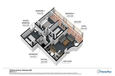 Photo of property in 97u1 Boulcott Street, Wellington Central, Wellington, 6011