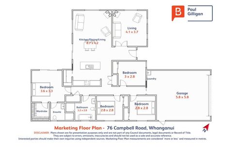 Photo of property in 76 Campbell Road, Brunswick, Whanganui, 4571
