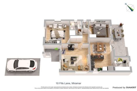 Photo of property in 10 Fife Lane, Miramar, Wellington, 6022