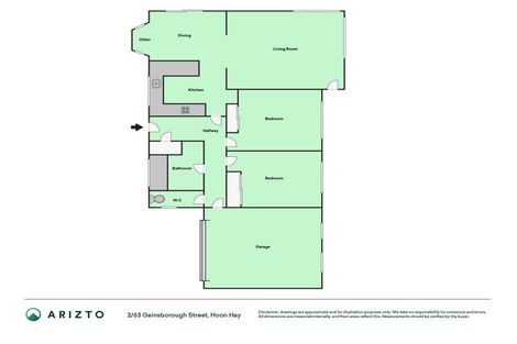 Photo of property in 2/63 Gainsborough Street, Hoon Hay, Christchurch, 8025