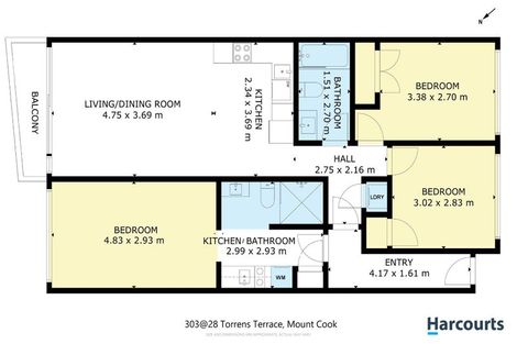 Photo of property in Revolucion Apartments, 303s/28 Torrens Terrace, Mount Cook, Wellington, 6011