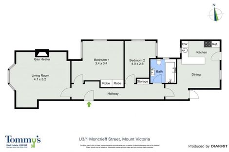 Photo of property in 1u3 Moncrieff Street, Mount Victoria, Wellington, 6011