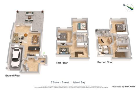 Photo of property in 1/3 Severn Street, Island Bay, Wellington, 6023